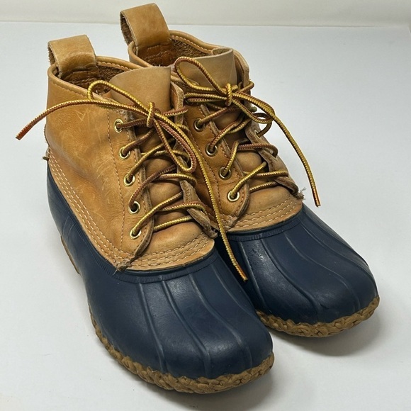 LL Bean Blue Bean Boots Size 7 - Picture 2 of 6